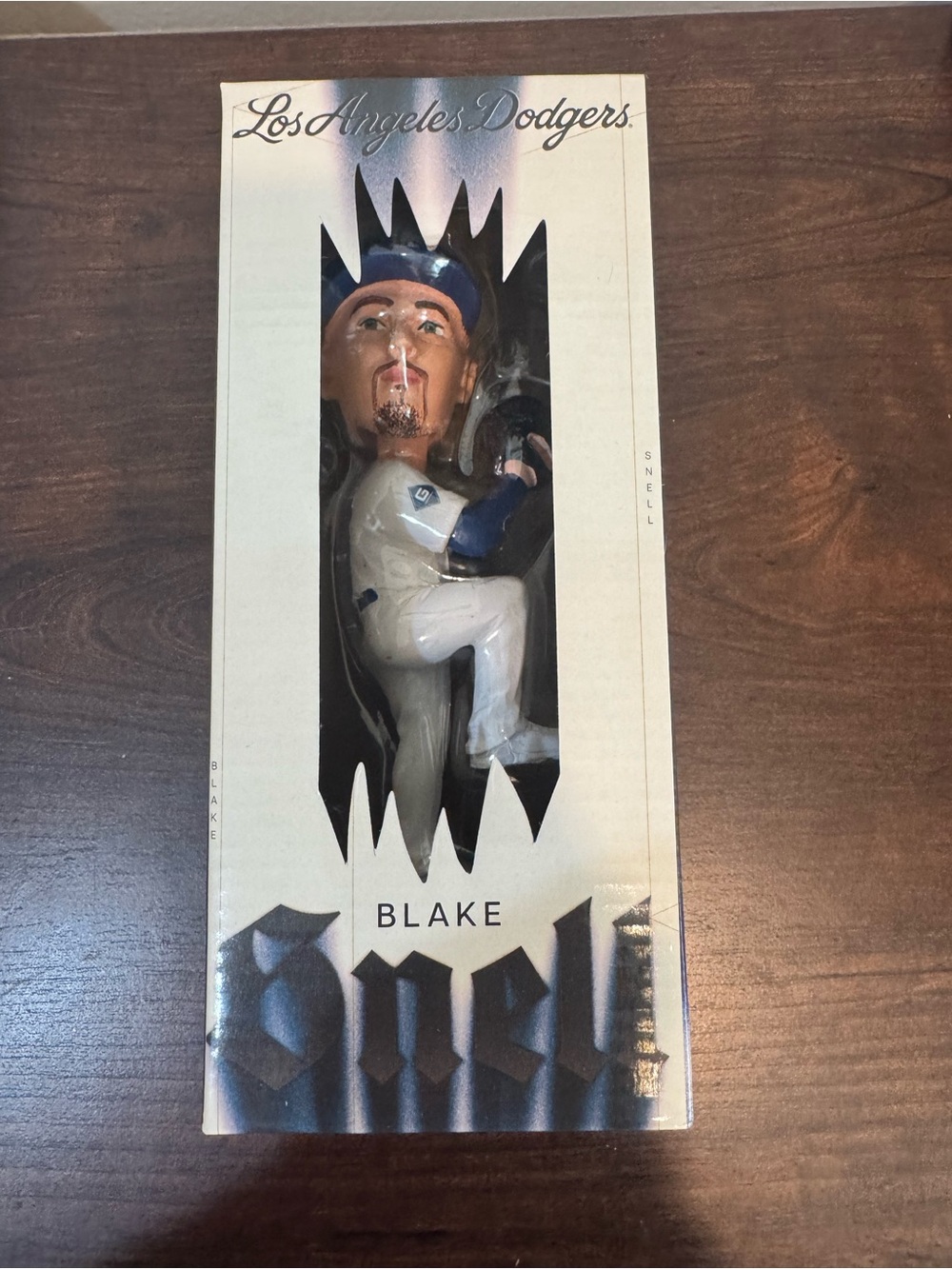 Blake Snell Dodgers Bobblehead in White & Blue